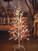 ÁRVORE DE LED COM 360 LEDS 170CM VERMELHA E BRANCO BIVOLT