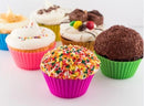 Conjunto de 12 Formas de Silicone Mini Cupcake – BM-F956