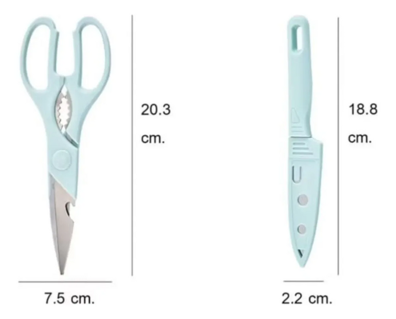 Conjunto de Utensílios de Cozinha 4 Peças - (Cores Sortidas)