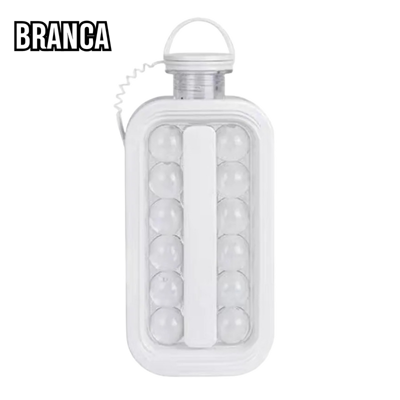 Ice Bottle 2 em 1 – Garrafa Portátil e Forma de Gelo (Cores Sortidas)