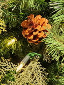 ÁRVORE REALISTA PINHEIRO CONSTELAÇÃO 400 LEDS WARM 1241 GALHOS 2,10CM MODELO CLICK BIVOLT