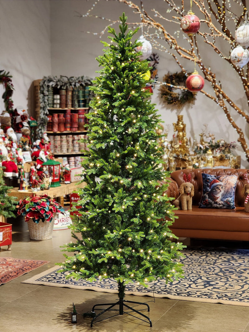 ÁRVORE REALISTA PINHEIRO AUSTRAL 2,10CM 450 LEDS WARM 801 GALHOS BIVOLT